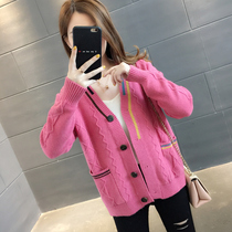 Early and autumn short knitted cardigan womens 2021 New style sweater coat in February and August spring and autumn