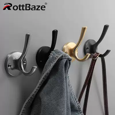 Copper brushed color simple Nordic hook Black single hanging hook coat hook American single hook wall row hook wall hanging