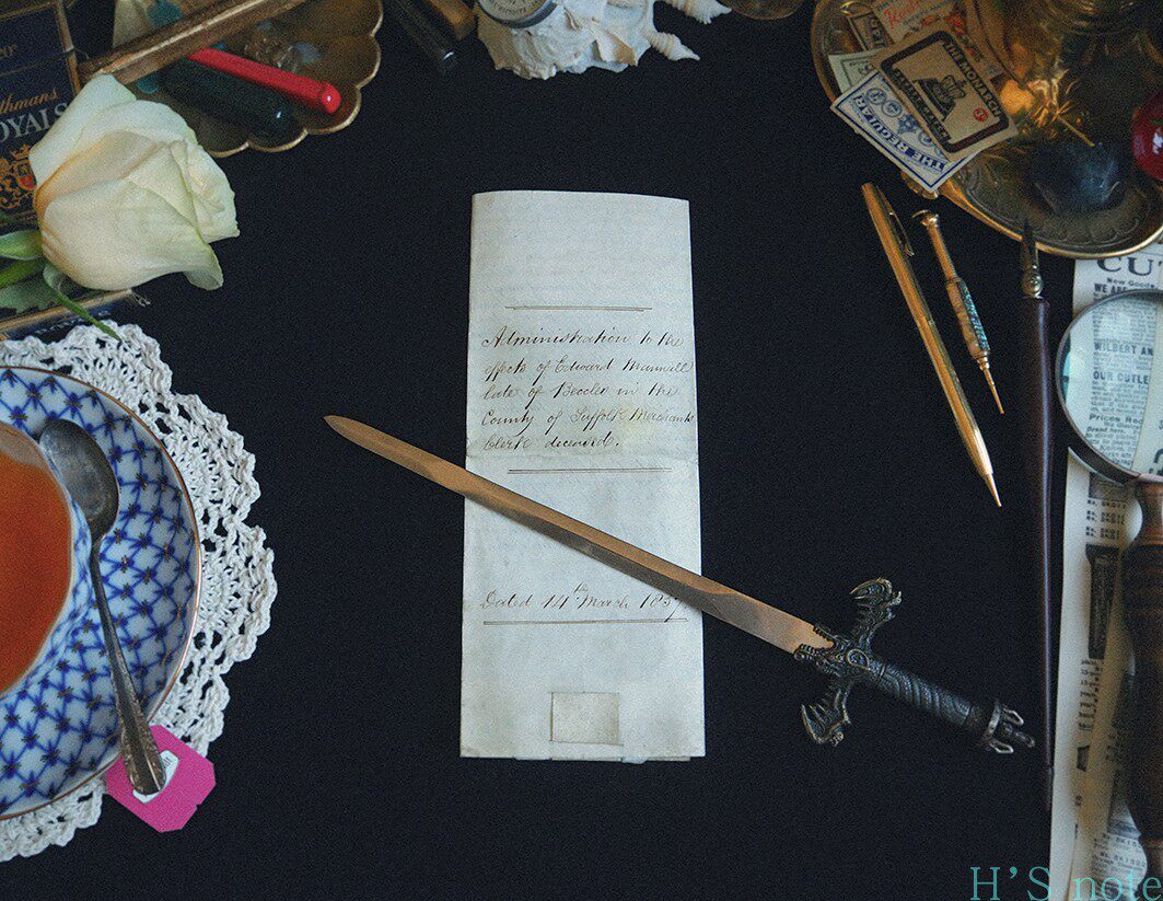 British antique manuscript 19th century contract fire paint seal vintage collection parchment retro decoration