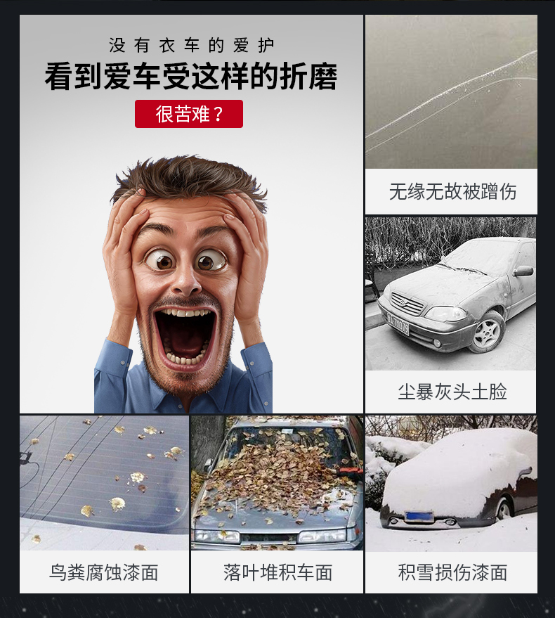 【专车定制】猎豹CS10/CS9车衣车罩专用冬季加厚防晒防雨防雪车套商品详情图