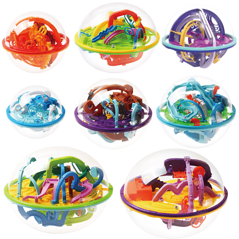 Screw Child Puzzle Labyrinth Toy Lock Kingdom Labyrinth Ball 3d Cubism Walk Magic Intelligence Ball New Year's Day