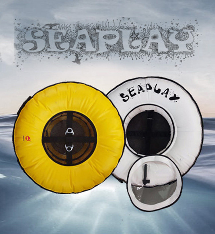 SEAPLAY free diving buoy Portable surface float with 35m guide rope