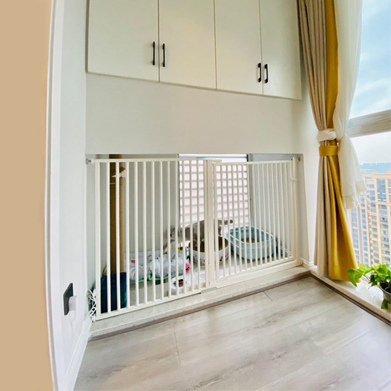Protection against cat door Bar Pet Isolation barrier Fence Cat Exclusive Balcony Raising Cat Partition Free Assembly Splicing Cage