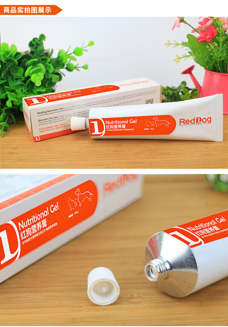 RedDog Red Dog Dinh dưỡng Kem Kem dinh dưỡng cho chó 120g Kem dinh dưỡng cho chó Teddy Puppy Dog Vitamin - Cat / Dog Health bổ sung sữa cho chó con