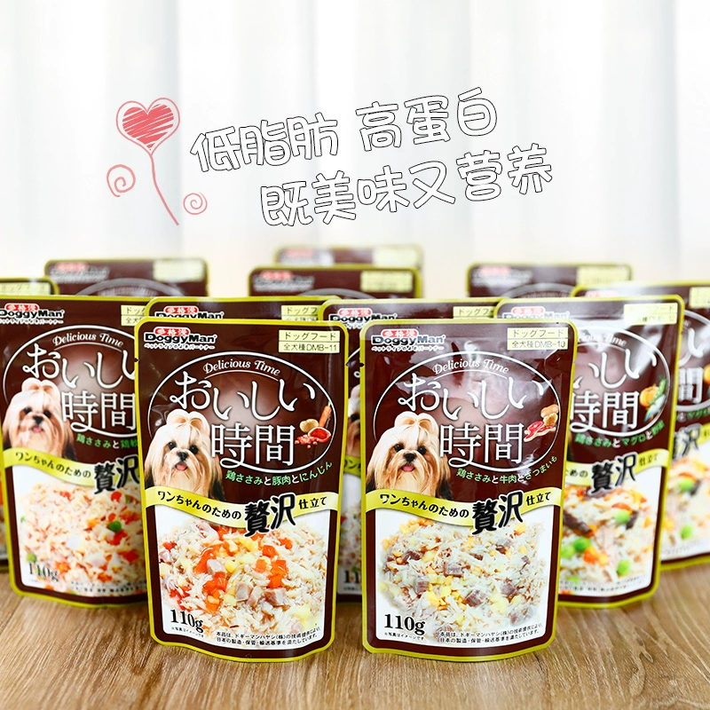 Mông Planet Dog Thức ăn ướt Thức ăn cho chó Ăn nhẹ Gà ít béo Bibimbap Chó tươi đóng hộp Pet 110g - Đồ ăn vặt cho chó