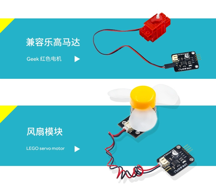 YwRobot phù hợp với khối xây dựng điện tử Arduino L9110 Động cơ DC mô-đun truyền động tiến và lùi điều chỉnh tốc độ PLC