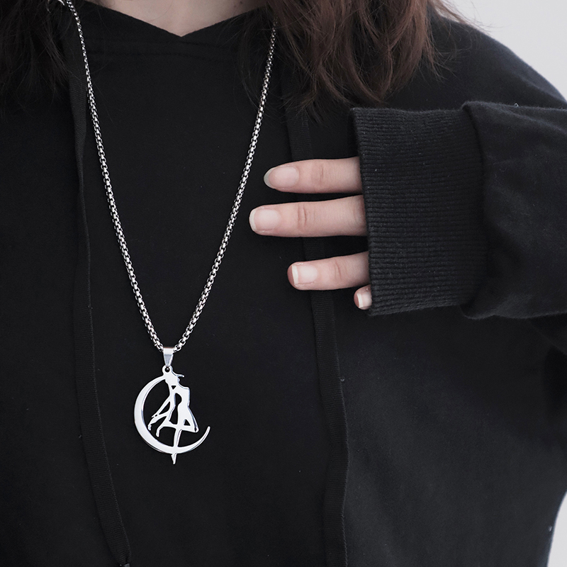 Necklace for women and men 2021 new trendy ins cold wind pendant jewelry net red niche brand sweater chain