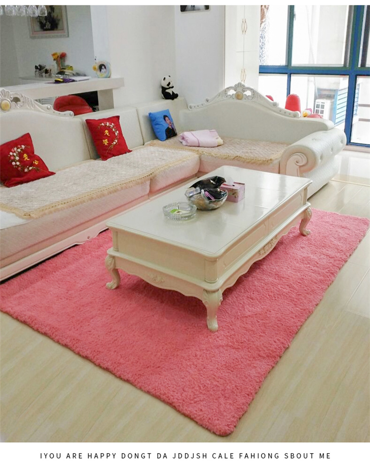 Phong cách Bắc Âu thảm len phòng ngủ đầy đủ cửa hàng dễ thương dày rửa phòng ngủ phòng khách bàn cà phê mat giường giường chăn tùy chỉnh - Thảm thảm trải ghế