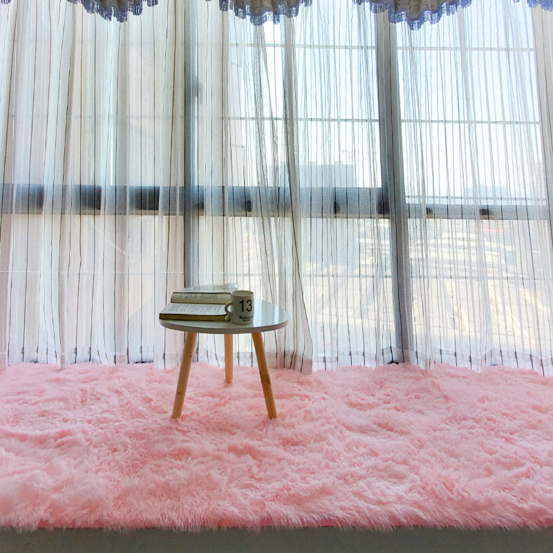 Long plush floating window cushion window sill pad all season universal bedroom balcony cushion floor cushion girls pink bedside cushions