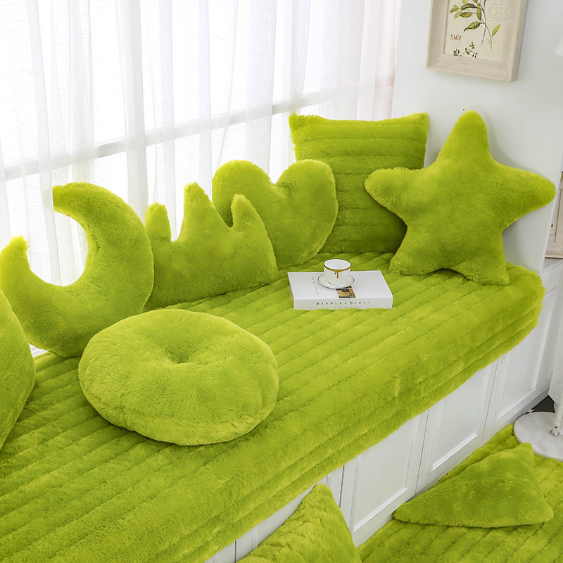 Plush plush bay window cushion window sill cushion balcony cushion custom net red tatami blanket floor cushion cushion can be machine washed