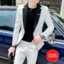 Trường đêm nam chuyên nghiệp phiên bản tiếng Hàn của bộ vest đẹp trai anh chàng mạng xã hội thủy triều đỏ hồng nhỏ phù hợp với bộ váy - Suit phù hợp bộ vest nam