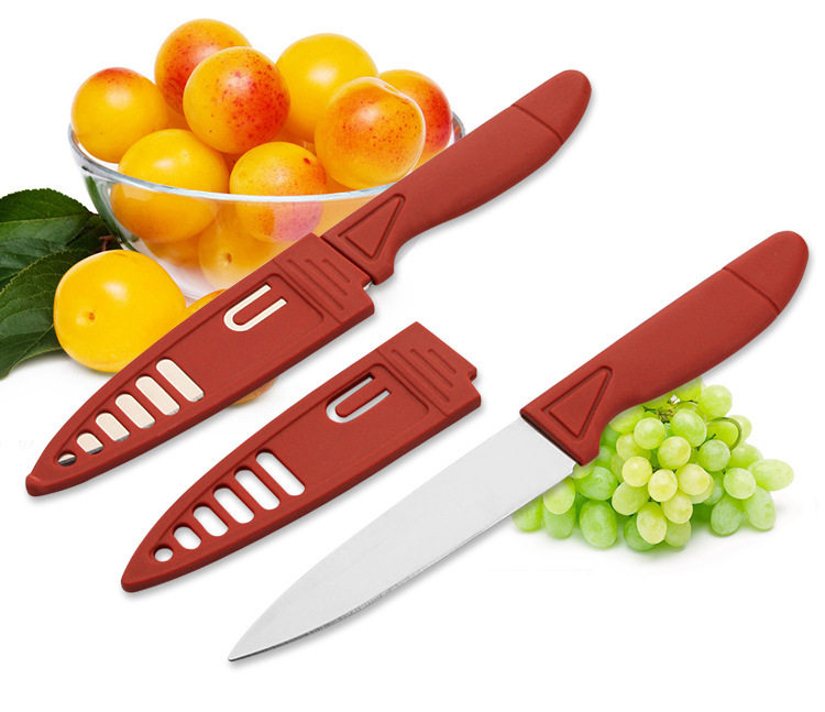 Candy Color Fruit Knife Stainless Steel Peeler Portable Knife Kitchen Gadgets Multi-color Optional