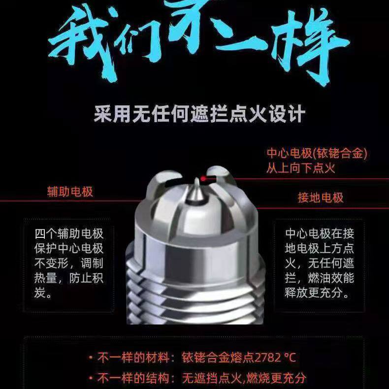 Lijiaqi Four-Pole Grade Iridium Car Spark Plugs, Original Factory Upgrade, Set of 4, Original Official Genuine Product, Specifically for Specific Car Models