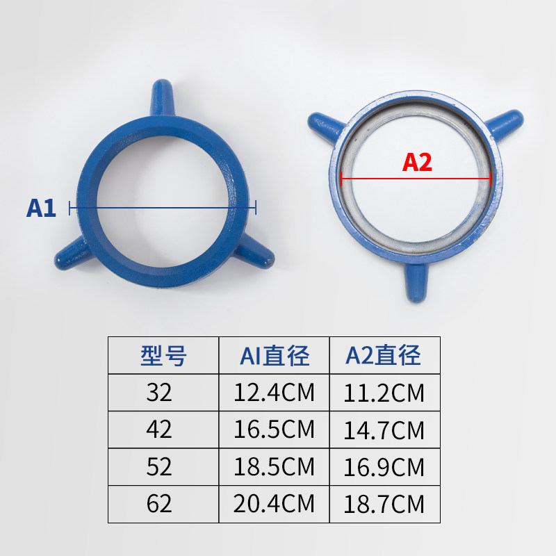 32 32 42 52 62 62 twisted meat machine Triangle screw cap front cover head large nut threaded handpiece fixed accessory-Taobao