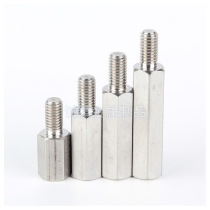 Stainless steel internal and external tooth connection stud male and female bolts single head hexagonal screw isolation post head support lever