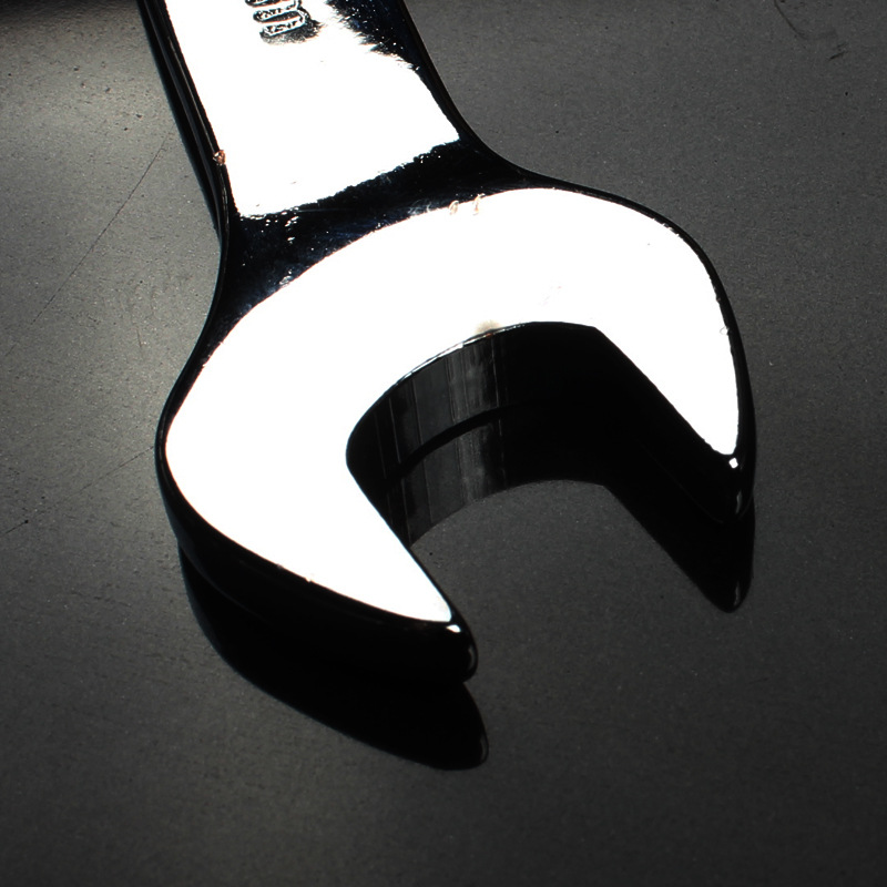 Opening plate hand mirror double head dull wrench double head fork opening wrench handmade five gold tool