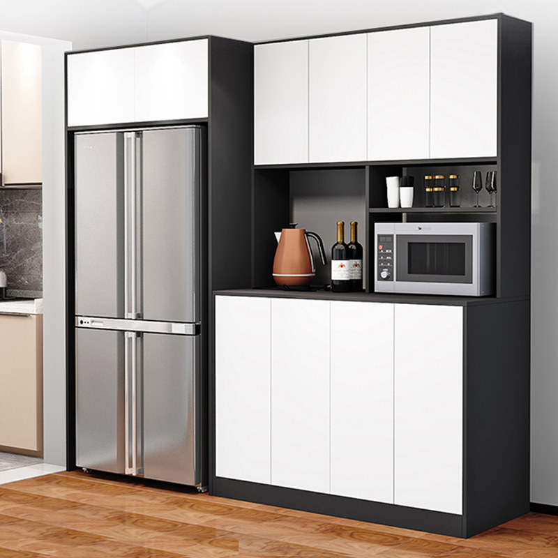 Light Extravagant Dining Cabinet Kitchen Fridge Cabinet Portfolio Containing Cabinet Modern Minima Washing Machine Integrated with wall Custom Cabinet