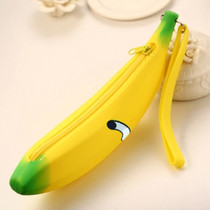 Cute silicone Banana Zero Wallet Pen Bag Small Money Bag Han Edition Female STUDENT HANDS WITH COINS SMALL WALLET MONEY BAG