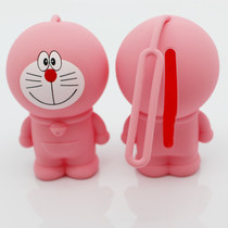 Creative South Korean cute girl ultra cute cartoon Dolly A dream kitty pull-out silicone key bag paparazzi hanging accessories