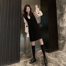 Early autumn net red skirt professional vest suit female autumn and winter Korean version of the fashion temperament is high wearing two-piece Western style
