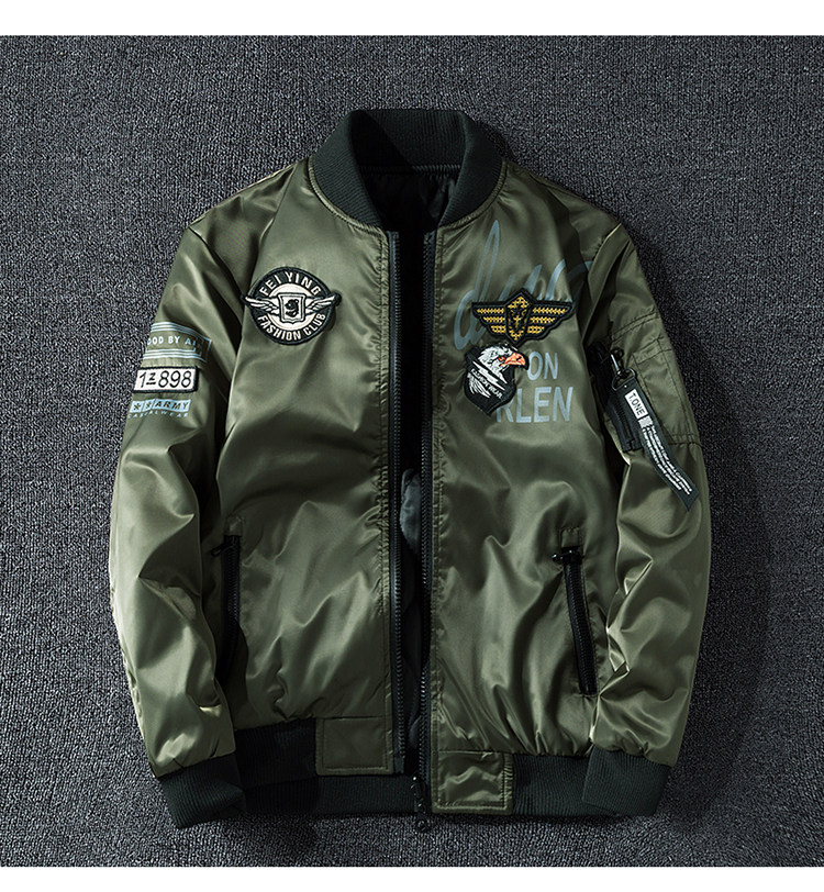 Модная демисезонная двусторонная куртка, бейсбольная униформа, большой размер, увеличенная толщина 