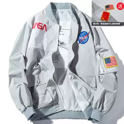 Tide brand 2021 autumn and winter overalls jacket men NASA astronaut pilot padded padded coat baseball padded suit