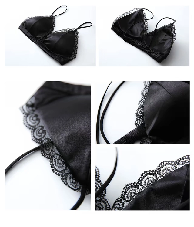 Hai mảnh Nhật Bản đích thực bộ bikini ren bra bra gợi cảm siêu nude không áp lực 24 giờ mát mẻ