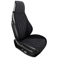 Черный [квадратная подушка + спинка] (★Цельный стиль)