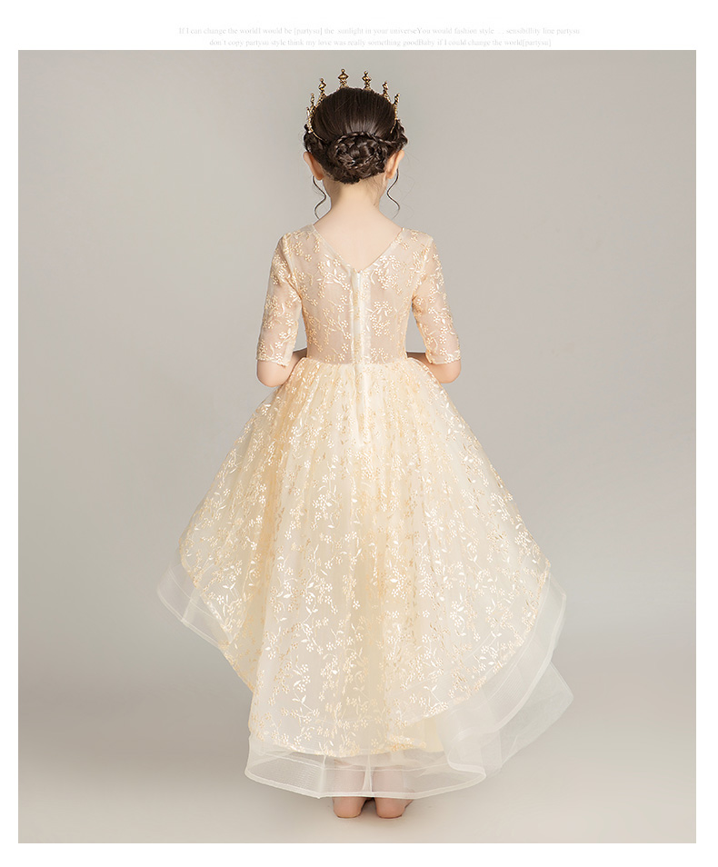 Cô gái sinh nhật nước ngoài công chúa váy trẻ em catwalk chủ trang phục buổi tối cô gái trang phục piano mùa hè - Váy trẻ em quần áo trẻ em hàn quốc