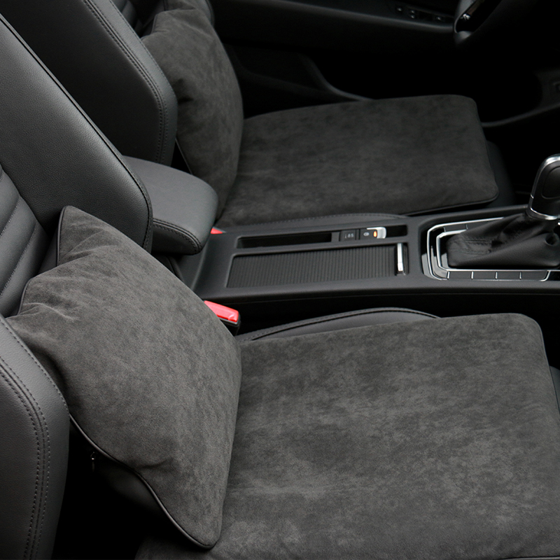Car lumbar seat cushion lumbar cushion cushion cushion imported fur high-end car lumbar pillow car waist protector