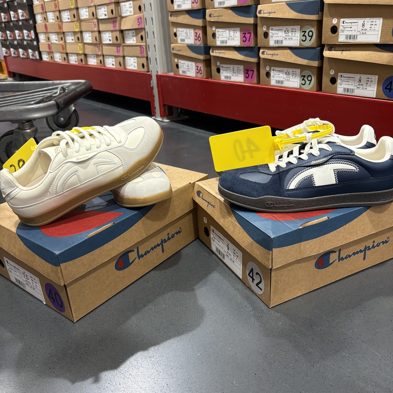 Sam Champion Champion Training Shoes Dark Blue Color-Blocked Retro Sports Casual Sneakers Unisex Sports Shoes
