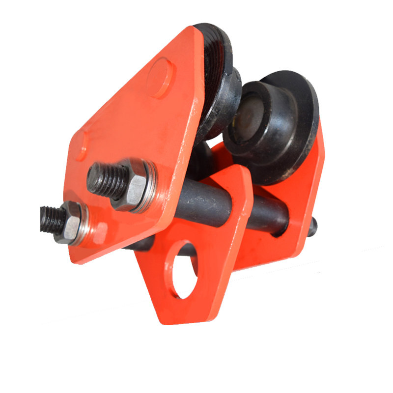 Pengxiang 1 ton hand push sports car I-beam pulley 2 tons monorail crane hoist special hand pull trolley