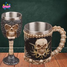 Ликер Cup 万圣节烈酒杯酒盅白酒杯小酒杯一口杯高脚杯喝酒具酒杯套装小酒盅 Leoeoel