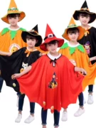 Halloween Trẻ Em Trang Phục Phù Thủy Bé Gái Bé Trai Áo Mẫu Giáo Hiệu Suất Nhà Ảo Thuật Áo Choàng Đạo Cụ Cos Phù Hợp Với