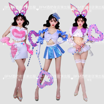 Bar Love Valentines Day Female Gogo Performance Costume Cute Childrens Day 520 Womens Group Performance Costume DS Singer