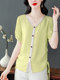 Hangzhou high-end brand silk shirt women's high-end short-sleeved shirt 2025 summer new mulberry silk top