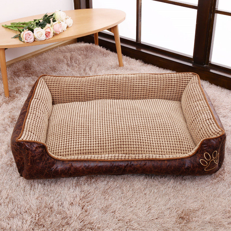 Dog Nest All Season Universal Removable PET MAT TEDDY GOLD WOOL SMALL LARGE CANINE SUMMER COOL KENNEL DOG BED SUMMER SEASON