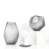 Nordic Modern Light Luxury, простая геометрическая креативная цветочная композиция, прозрачное стекло из матового стекла