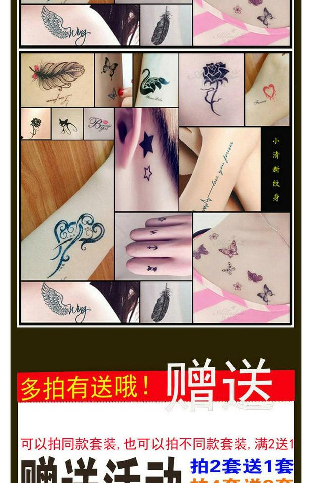 40 bộ hình xăm cho nam và nữ không thấm nước kéo dài nhỏ tươi gợi cảm cơ thể vẽ hình xăm mô phỏng dán hình xăm