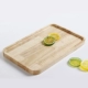 Nhật Bản pallet gỗ hình chữ nhật hộ gia đình tấm gỗ rắn trà cốc cốc cốc nước cốc trái cây tấm ăn tối 10 inch khay gỗ đẹp