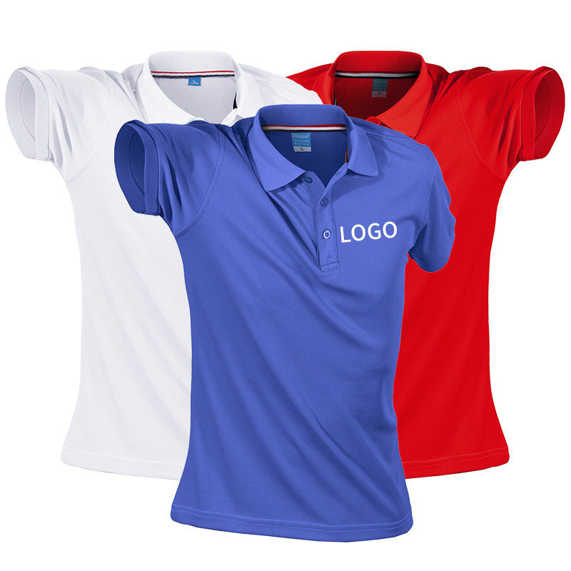 Quick-drying short-sleeved men's t-shirt custom logo summer work clothes sports outdoor summer camp camp uniform custom-made polo shirt