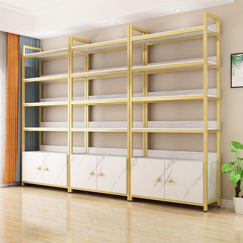 Shelf display frame multi-layer combination adjustment warehouse container beauty salon shelf display shelf cosmetics display cabinet