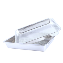 Extra thick stainless steel plate stainless steel tray deep and shallow long tray Baking tray dinner plate canteen serving rice stainless steel plate