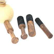 Nepal handmade Tibetan singing bowl turn stick Buddha sound bowl accessories Bowl hammer sound bowl Grinding rod Copper ring knock rod plus leather bowl mallet