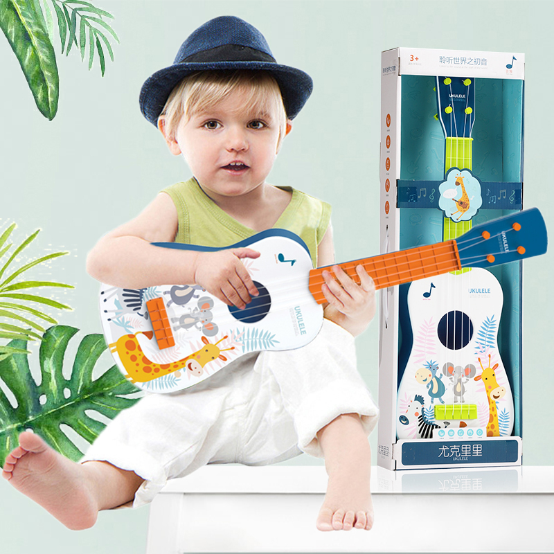 Music small guitar can play the big number Yukri beginner scholar children emulate the musical instrument violin male and female baby toys-Taobao
