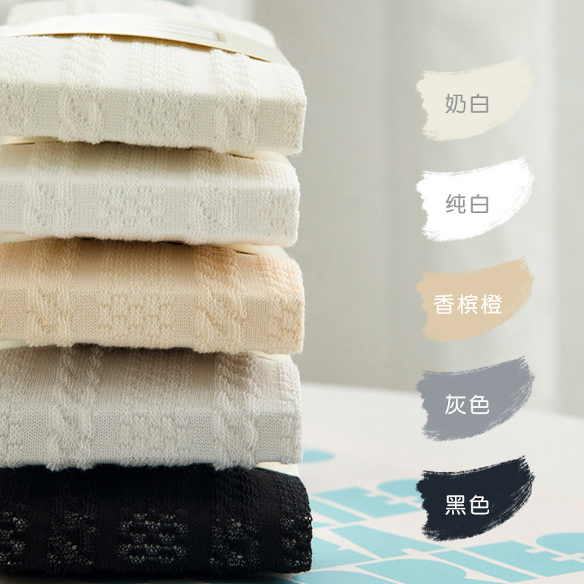 Girl Spring Summer Hollowed-out Mesh Pants Socks Children Small Frescoed Day Series Socks Thin Combed Cotton Pantyhose Socks