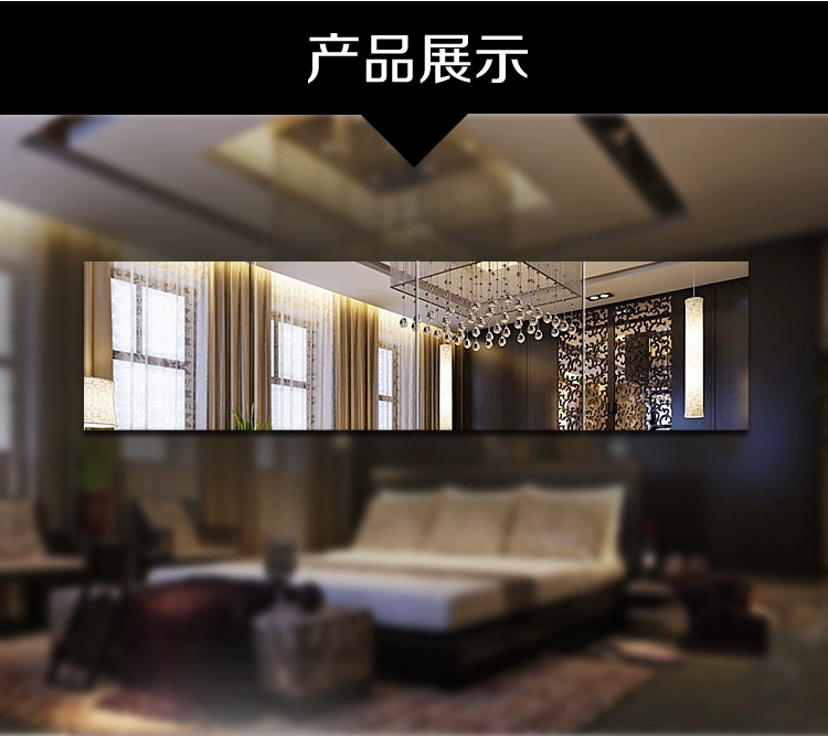 Gương chiều dài đầy đủ gương thay đồ không khung phụ kiện phòng tắm ký túc xá kết hợp dán tường gương treo tường mới - Gương