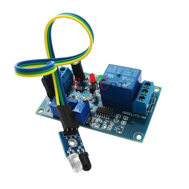 Infrared sensor relay module photoelectric delay module distance delay time adjustable with reflection trigger