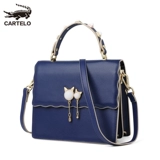 Сумка через плечо, сумка на одно плечо, универсальная небольшая сумка, 2019, из натуральной кожи