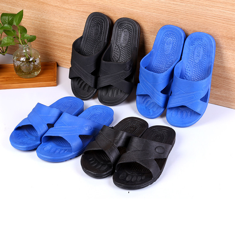 Plastic SPU Anti-Static Slippers Men and Women thicken Electronic Factory Dust-free Workshop Shoes Breakout Anti-Slide Wear Resistance